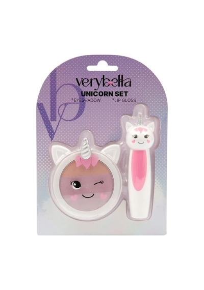 Mey İthalat Vrb47000 - Unicorn Seti Lip Gloss+far