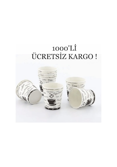 Kağıt Bardak Karton Bardak 6 Oz 1000'li Kağıt Bardak Karton Bardak 6 Oz 1000'li