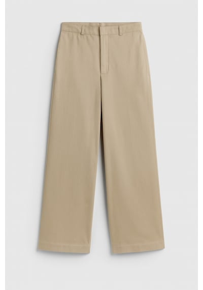 Esila Kids Kız Çocuk Pantolon Gabardin Geniş Paça Pantolon 4-11 Yaş Bej