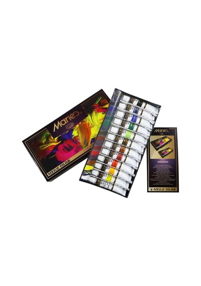 Maries 12 Renk Akrilik Boya 812B 12 Ml Mrmar0017