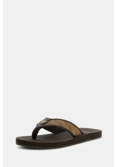Guess Dingle Logo Parmak Arası Erkek Terlik Fmjdınfal21 Kahverengi