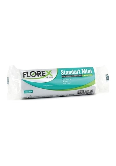 Florex Standart Mini Boy Çöp Torbası Beyaz 40 x 45 CM