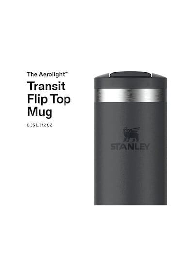 Stanley The Transit Fliptop Mug Termos 0.35 Litre - Siyah 2.0 P Çok Renkli