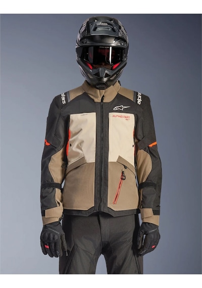 Alpinestars Andes V4 Korumalı Motosiklet Montu Kahverengi Siyah