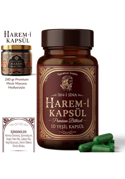 Harem - İ Kapsül 2 X 10'lu Bitkisel / 240 Gr Mesir Macunu Hediyesiyle