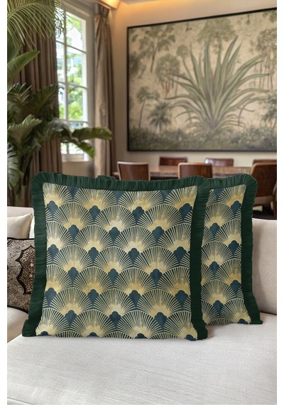 Art Deco Yelpaze Desen Saçaklı Yastık Kılıfı-geometrik Vintage Modern Siyah Püsküllü Kırlent Kılıfı Serin Rota Opal Art Deco Yelpaze Desen Saçaklı Yastık Kılıfı-geometrik Vintage Modern Siyah Püsküllü Kırlent Kılıfı Serin Rota Opal