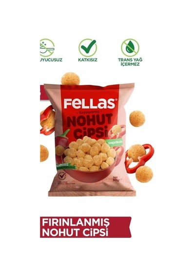 Fellas Nohut Cipsi Paprika 50 G