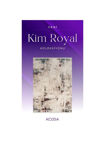Royal Halı Kim Royal Kc05a Lacivert Bordo Akrilik Yumuşak Dokulu Modern Eskitme Halı