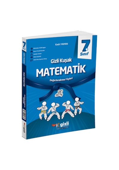 Gizli Yayınları 2025 7. Sınıf Matematik Değerlendirme Föyleri Gizli Kuşak Serisi
