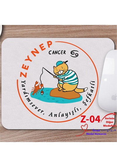 Kişiye Özel Burç Temalı Mousepad, Burçlara Özel Tasarım Serisi Z1 Serisi