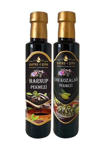Özel Üretim Keçiboynuzu Pekmezi 340 G + Çam Kozalağı Pekmezi