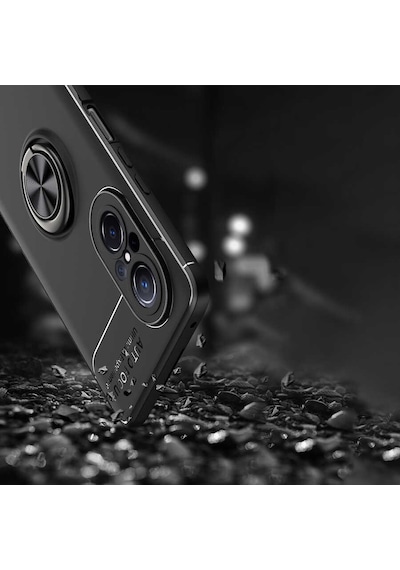 Zore Huawei Nova 9 Se Kılıf Msra Ravel Silikon Kapak - Siyah Siyah