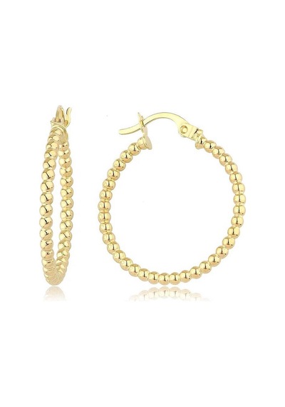 Altın Top Halka Küpe Çapı:2.1cm Sarı Altın