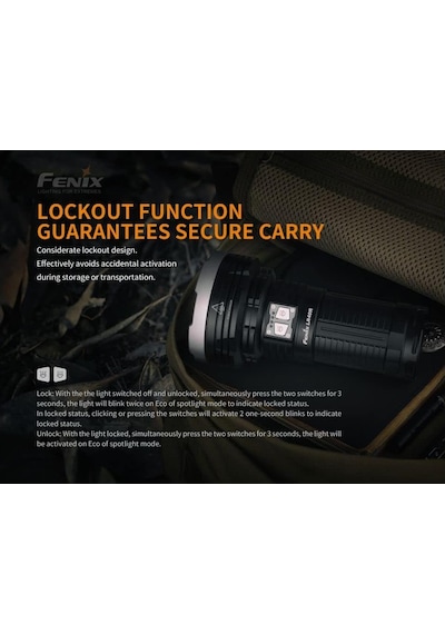 Fenix Lr 40 R Led Flash Light Çok Renkli