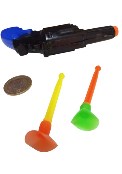 2 Adet Nostaljik Ok Atan Oyuncak Tabanca 2 Pcs