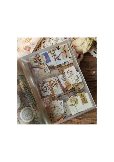 Kolbi Craft 2 Sayfa 12 Adet Şeffaf Vintage Sticker Bullet Journal Scrapbook Laptop Ajanda Planlayıcı Abanoz