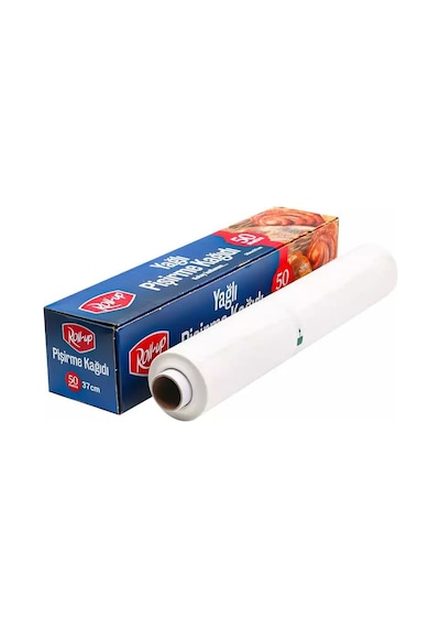 Roll-up Beyaz Yağlı Fırın Tepsi Pişirme Kızartma Kağıdı - 37 Cm. X 50 Metre - 1 Adet