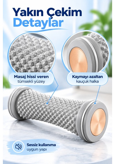 Mucit Home Ayak Masaj Silindiri - Derin Doku Masajı İçin Yüksek Performanslı Silindir Renkli