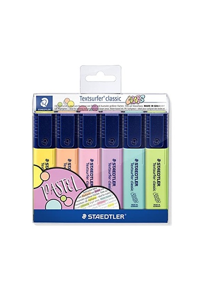 Ayrex Staedtler 364 Cwp6 Textsurfer Classic Pastel Fosforlu Kalem 6'li Blister Genel