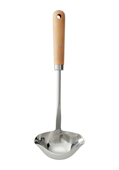 Ölçülü Kepçe, Paslanmaz Çelik-kayın, 32 Cm