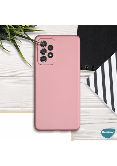 Microsonic Matte Silicone Samsung Uyumlu Galaxy A33 5G Kilif Siyah 539561222