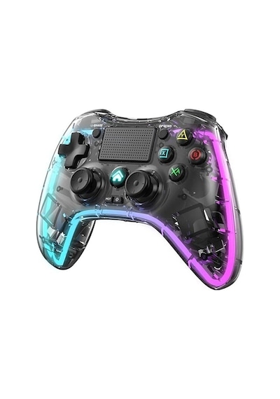 Ps-p05 Rgb Led Işıklı Ps4-ps3-tv-Apple Uyumlu iOS -pc Kablosuz Joystick Gamepad Oyun Kolu
