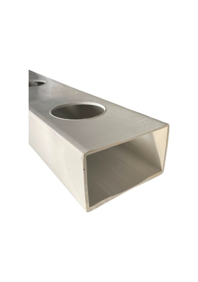 Topraksız Tarım Borusu Nft Kanalı 120 Cm 8 Delikli 80x50mm 4 Adet