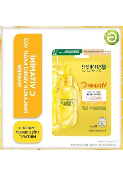 C Vitamini İçeren Parlaklık Verici Kağıt Yüz Maskesi