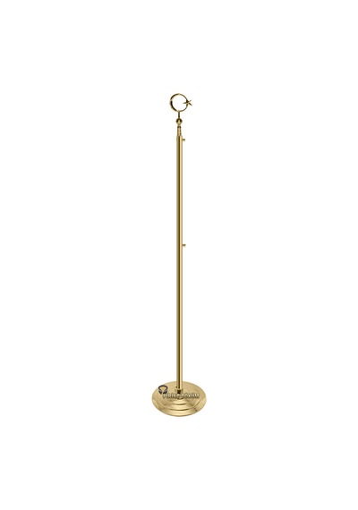 Sarı Gold Makam Bayrak Direği Ayyıldız Alemli