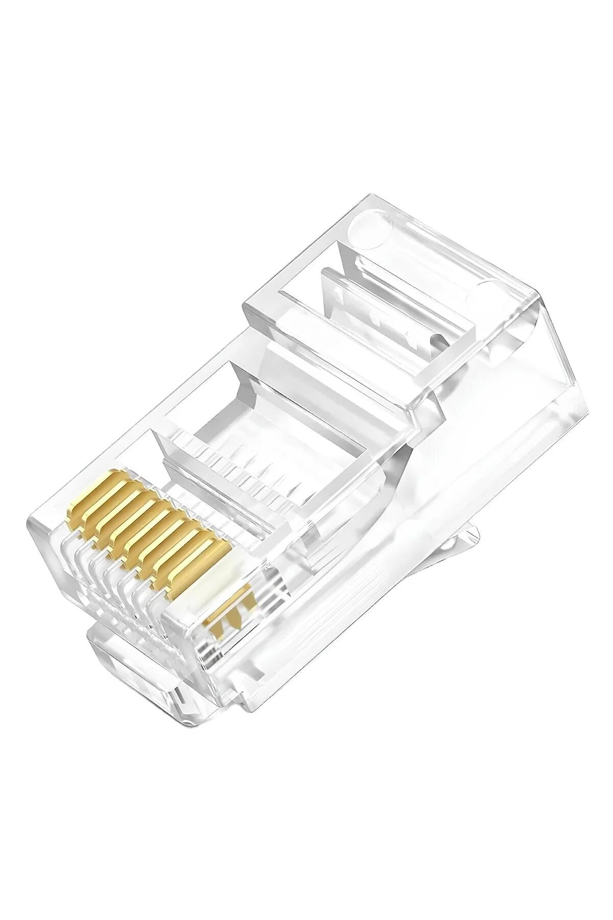 Rj45 Cat6 Yeni Nesil Delikli Jack Konnektör 100 Adet