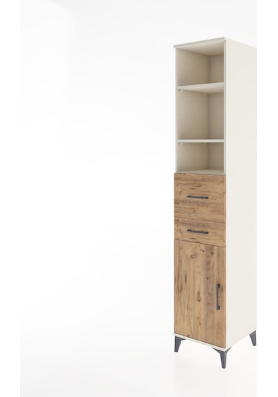Hyperion Dolap 4 Raflı 2 Çekmeceli Tek Kapaklı 44x44x221 Aytaşı-çam Aytası