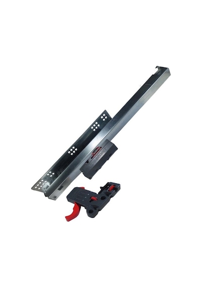 Samet Smart Bas Aç Tam Açılım 40 Cm Çekmece Ray Gri