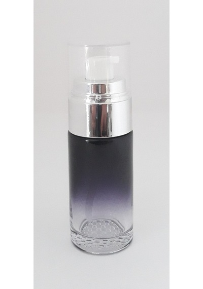 Boş Krem ve Losyon Şişesi 40 ML 5 Adet Siyah Gri Kapaklı Boş Şişe