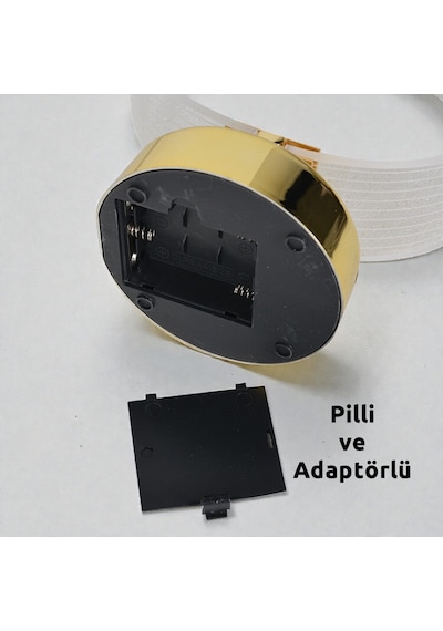 Kalpli Aşk Çemberi Fotoğraflı Ledli Abajur Kişiye Özel Fotoğraf Baskısı Şık Hediye Gold
