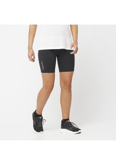 Salomon Salomon Cross Multi Short Tight Kadın Siyah Koşu Şortu 27412 Siyah