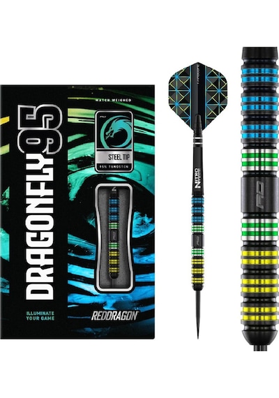 Red Dragon Dragonfly 95 Black Parallel % 95 Tungsten Çelik Uçlu Dart Oku