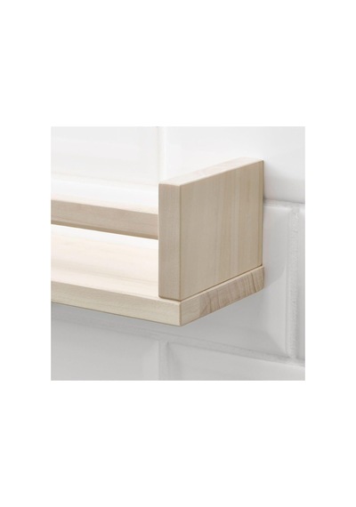 Bekvam Baharatlık Rafı Duvar Rafı Çerçeve Rafı Kitaplık Ahşap Raf 40x10x9 Cm Çok Renkli