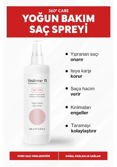 Sisteme 11 Yoğun Bakım Saç Spreyi 250 Ml