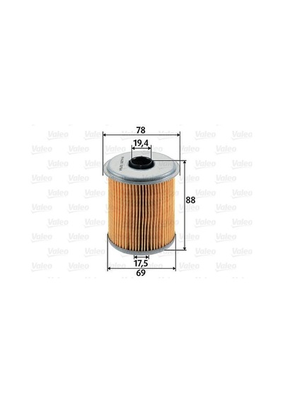 VALEO 587910 Yakıt Filtresi (Mazot) Renault CLIO I 1.9 D-Mégane I 1.9 D