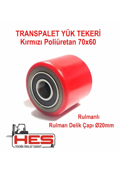 Poliüretan Transpalet Tekerleği 70x60 Mm