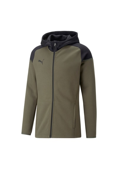 Puma Teamcup Casuals Hooded Jkt Erkek Futbol Ceketi 65798735 Haki 001