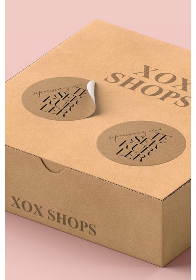 Kraft Siparişiniz İçin Teşekkürler Sticker 3x3cm St2200 Çok Renkli