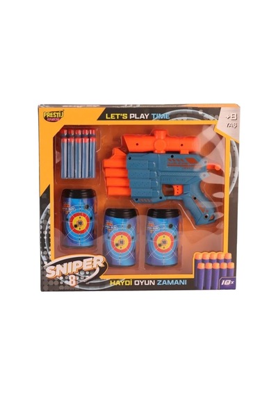 Kutulu 3 Hedefli Dart Atıcı 8 Adet Set