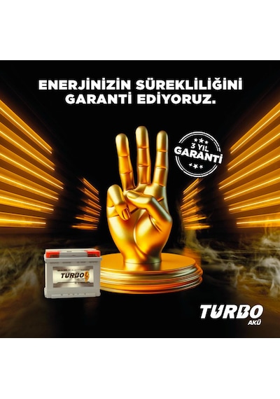 Turbo 74 Ah. 72 Amper Uyumlu 600a En 3 Yıl Petlas li Üretim Tarihi: 2026