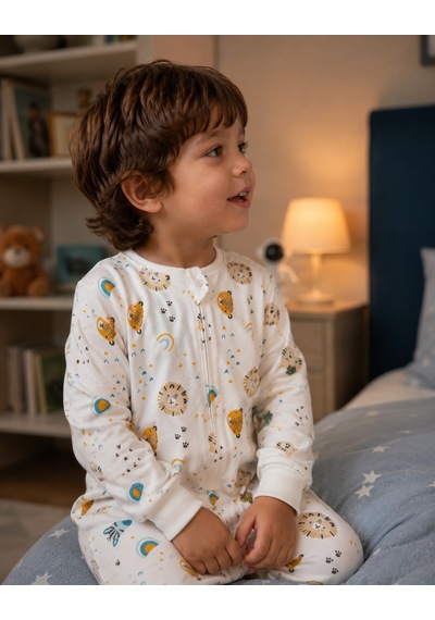 Babyhola Çıkarılabilir Kollu Fermuarlı Uyku Tulumu 1-8 Yaş Pazen 4 Mevsim 2701 Sarı