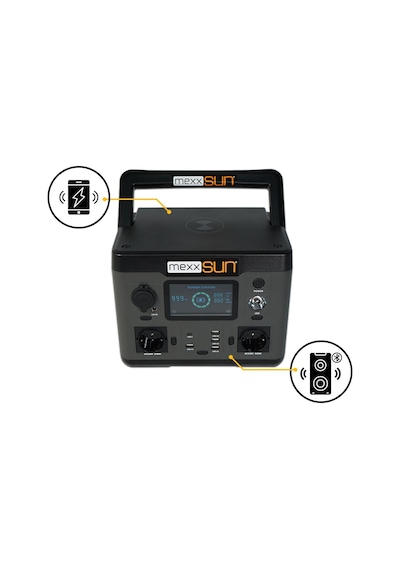 Mexxsun Power Station 540 Wh Lityum Batarya 500 W Çıkış Gücü Taşınabilir Protatif Güç İstasyonu