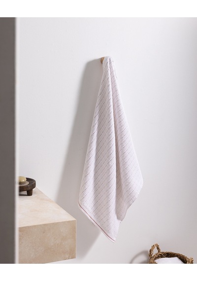 Madame Coco Grenat Pamuklu Banyo Havlusu - Beyaz/turuncu - 70x140 Cm 8684427297810 Çok Renkli