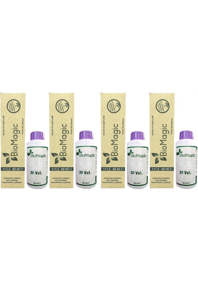 Biomagic Organik Amonyaksız Saç Boyası + 4 Adet Oksidan