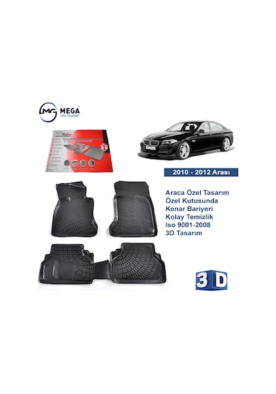 Bmw F10 2010-2012 Arası Rizline 3D Havuzlu Paspas