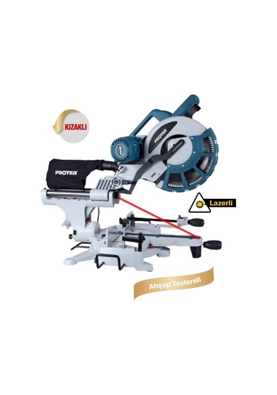 Proter PR 305 Radial Kızaklı Gönye Kesme Makinası 2000 W